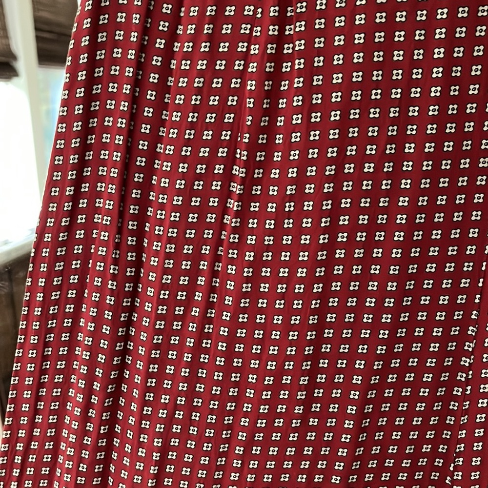 Anthropologie x Maeve Red Patterned Romper Size 6 EUC‎ - Picture 8 of 9